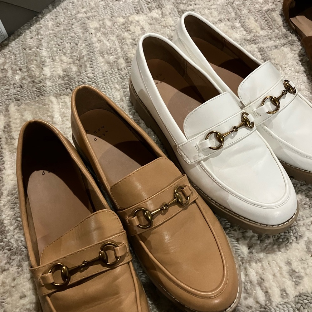 Bundle!!! a new day Tan Loafers Timeless Flats